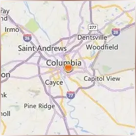 University of South Carolina Columbia Location Map University of South Carolina Columbia Location Map